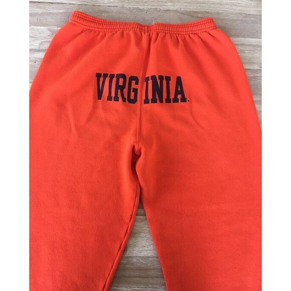 Vintage SOFFE UVA University Of Virginia Sweatpants Orange LARGE USA - Picture 3 of 3